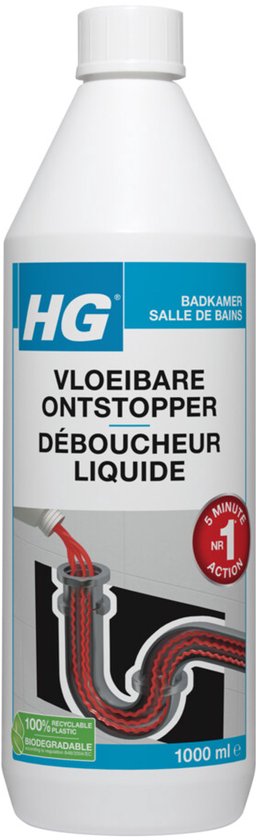 6x HG Vloeibare Ontstopper 1 liter