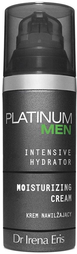 Dr Irena Eris Platinum Men Intensive Hydrator Moisturizing Face And Eye Area Cream 50 ml - 2-in-1 Hydraterende Gezichtscrème Voor Mannen - Verzorging Voor Gezicht En Oogcontour - Niet-Vette Creme Voor Dagelijkse Hydratatie En Comfort