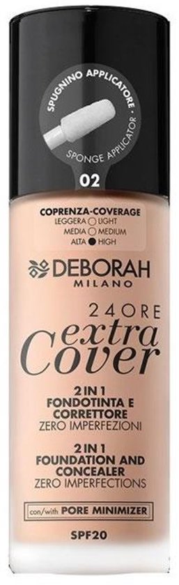 Deborah Milano 24Ore Extra Cover Foundation 02 Beige