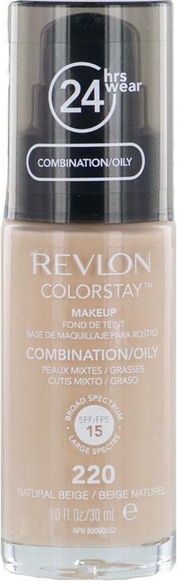 Revlon Colorstay Foundation With Pump - 220 Natural Beige (Oily Skin)
