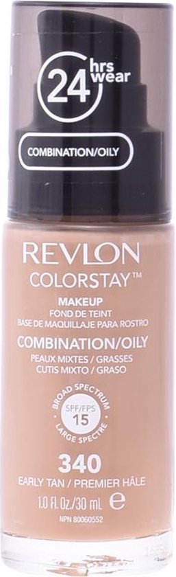 Revlon Colorstay Foundation With Pump - 340 Early Tan (Oily Skin)