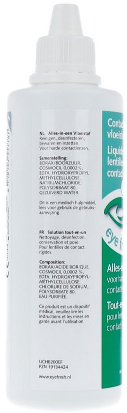 Eyefresh Alles-in-1 Vloeistof voor Harde Lenzen - 200ml
