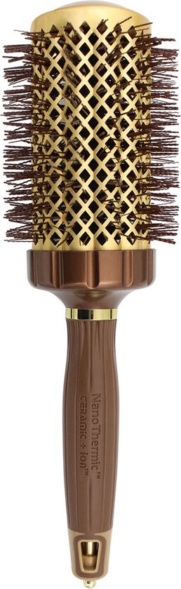 Olivia Garden Expert Blowout Shine Wavy Föhnborstel Goud-Bruin