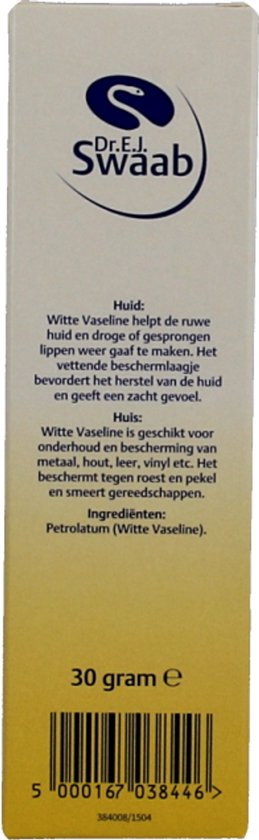 Dr. Swaab Witte Vaseline - 30 gr - Bodycreme
