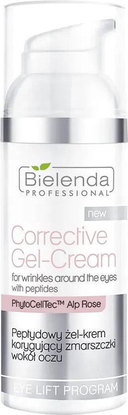Bielenda Professional Eye Lift Program Corrective Gel-Crème - peptide gel-crème voor rimpels - 50ml
