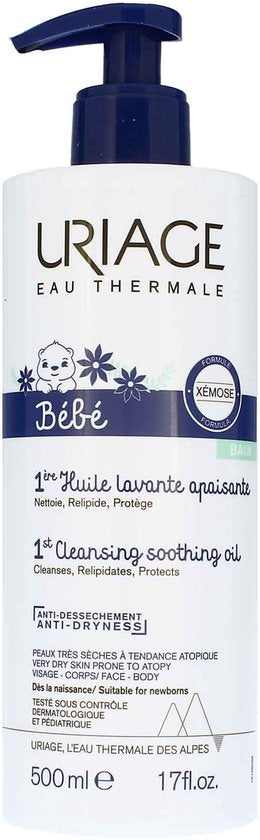 Uriage Bebe Shoothing Cleansing Oil 500ml