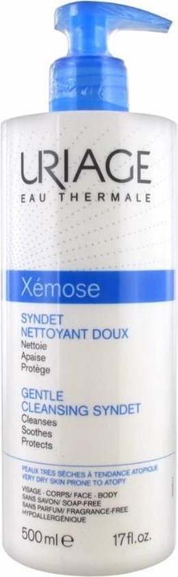 Uriage - Fine cleansing cream gel for dry to atopic skin Xémose (Gentle Cleansing Syndet) (U)