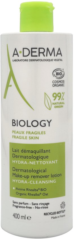 Make-Up Verwijdercrème A-Derma Biology (400 ml)