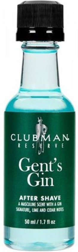 Clubman Pinaud Gents Gin Aftershave Lotion 177 ml - Verrijkt met Red Cedar, Fresh Juniper waardoor de huid verzacht wordt