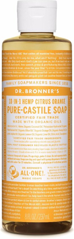 Dr Bronners Liquid soap citrus/orange 945 Milliliter