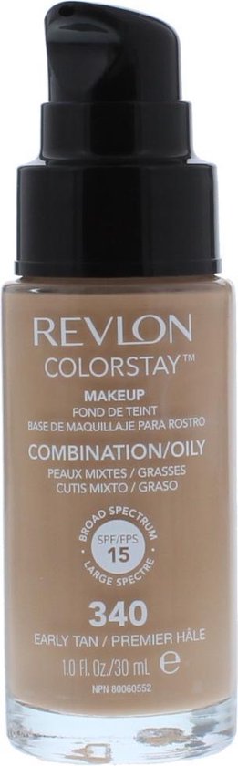 Revlon Colorstay Foundation With Pump - 340 Early Tan (Oily Skin)