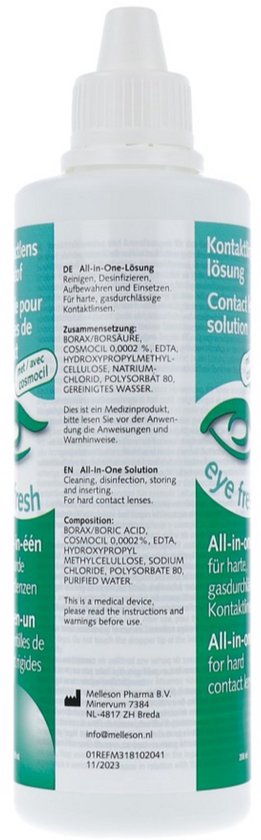 Eyefresh Alles-in-1 Vloeistof voor Harde Lenzen - 200ml