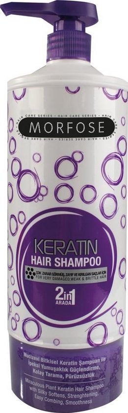 Morphhose - Professional Reach Hair Shampoo 2In1 Keratin Keratin Shampoo To Restore Damaged Hair
