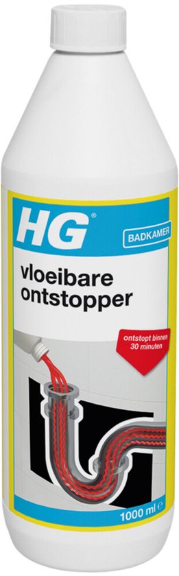 6x HG Vloeibare Ontstopper 1 liter