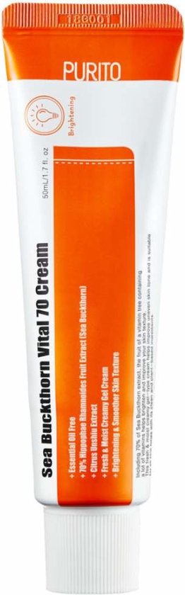 Purito - Sea Buckthorn Vital 70 Brightening Cream - 50ml