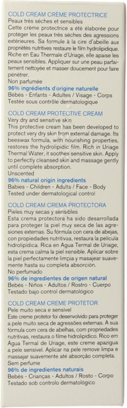 Uriage Cold cream 100 Milliliter