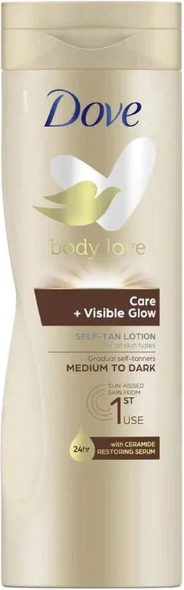 Dove - Bodylotion - Care+Visible Glow - Self-Tan Lotion - 400ml