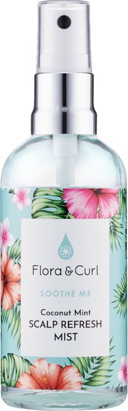 Haarmist Flora & Curl Soothe Me Munt Kokosnoot Verzachtend Verfrissend (100 ml)