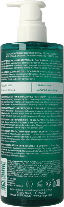 Uriage Hyseac reinigingsgel 500 Milliliter