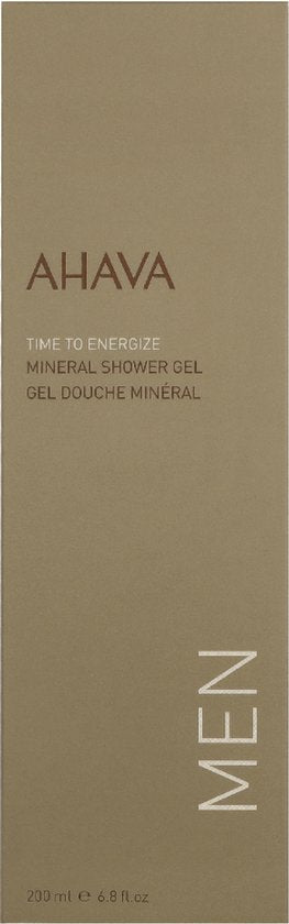 AHAVA MAN Mineraal Douchegel | Verkwikkende Reiniging voor Mannen | Behoudt Natuurlijke Vochtbalans | Kalmeert en Beschermt de Huid | Reinigingsgel vo