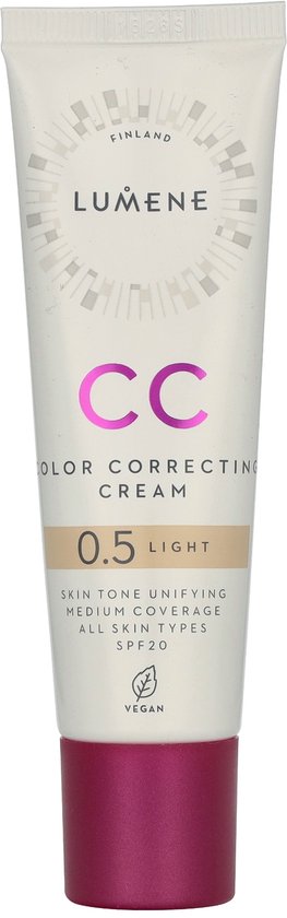 CC Kleur Corrigerende Crème SPF20 Gezichtsstichting 7in1 Licht 30ml
