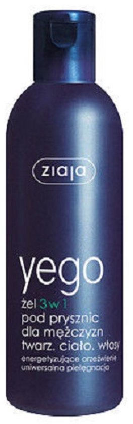 Ziaja - Yego Gel 3In1 Shower For Men Face Body Hair 300Ml