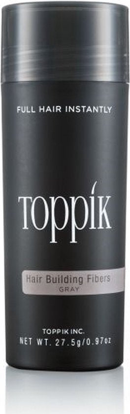 Toppik Hair Building Fibers Grijs | 27,5 gram | Cosmetische Haarverdikker, Verbergt haaruitval (Direct voller haar)