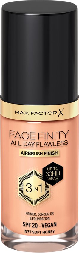 Max Factor Facefinity All Day Flawless Foundation - N77 Soft Honey