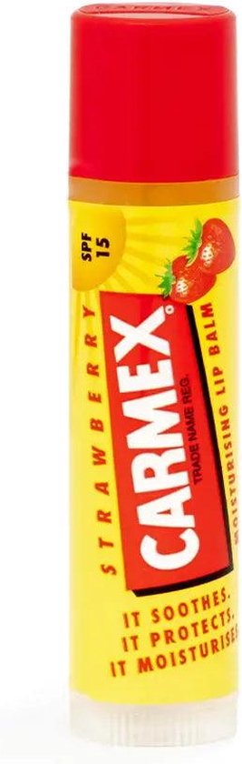 Vochtinbrengende Lip Balsem Carmex Spf15 Aardbei (4,25 g)