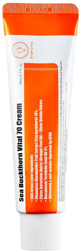 Purito - Sea Buckthorn Vital 70 Brightening Cream - 50ml