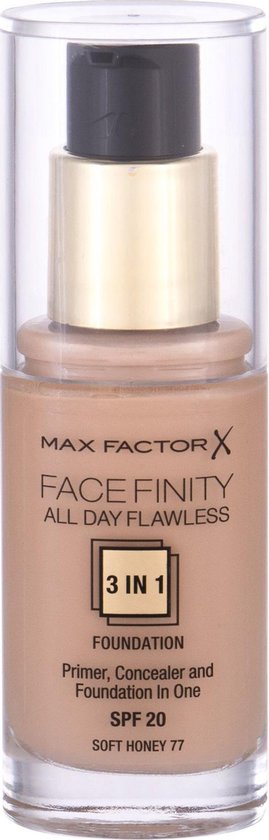 Max Factor Facefinity All Day Flawless 3-in-1 Liquid Foundation - 77 Soft Honey