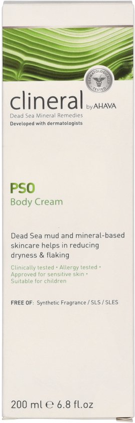 AHAVA CLINERAL PSO Lichaamscrème | Intensief Hydraterend & Verzachtend | Vermindert Droogheid | Moisturizer voor een droge huid & gezicht | Body Cream