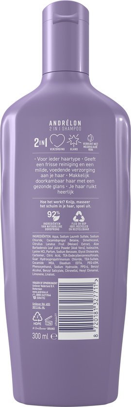 Andrélon 2 in 1 Shampoo & Conditioner - 6 x 300 ml - Voordeelverpakking