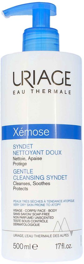 Uriage - Fine cleansing cream gel for dry to atopic skin Xémose (Gentle Cleansing Syndet) (U)