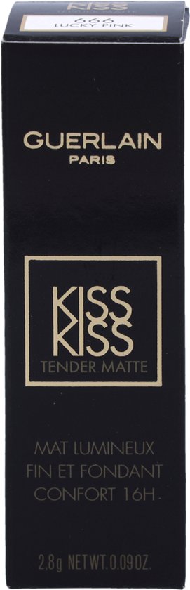 Guerlain Lipstick Lip Make-up Kiss Kiss Tender Matte 666 Lucky Pink