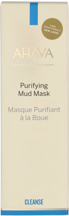 AHAVA Verzuiverende Kleimasker - Diepe Reiniging & Verheldering | Egaliseert Huidtextuur | Dode Zee Modder & Osmoter | Gezichtsmasker met Vitamine C | Gezichtsverzorging voor Dames & Heren - 100ml