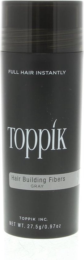 Toppik Hair Building Fibers Grijs | 27,5 gram | Cosmetische Haarverdikker, Verbergt haaruitval (Direct voller haar)