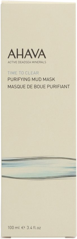 AHAVA Verzuiverende Kleimasker - Diepe Reiniging & Verheldering | Egaliseert Huidtextuur | Dode Zee Modder & Osmoter | Gezichtsmasker met Vitamine C | Gezichtsverzorging voor Dames & Heren - 100ml