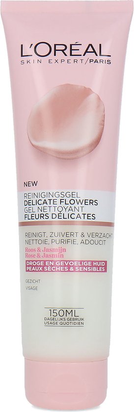 L’Oréal Paris Delicate Flowers Reinigingsgel - 150 ml - Droge en Gevoelige Huid