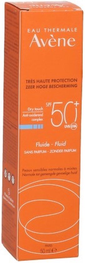 Avène Zon Fluide SPF50+ - Zonnebrand - 50 ml