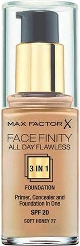 Max Factor Facefinity All Day Flawless 3-in-1 Liquid Foundation - 77 Soft Honey