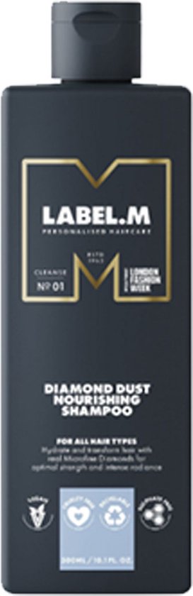Label.M Diamond Dust Nourishing Shampoo - 1000 ml- Normale shampoo - Voor Alle haartypes -