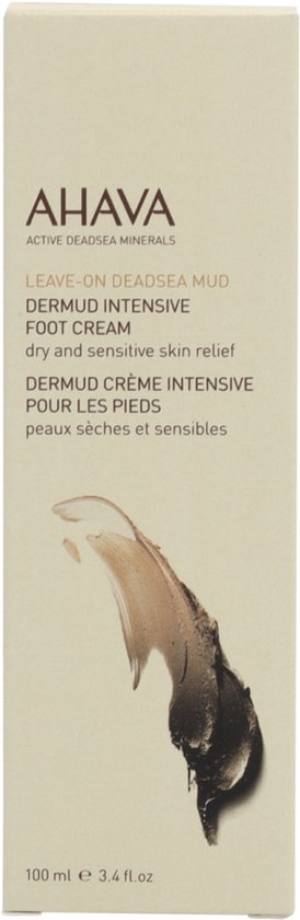 AHAVA Dermud Intensieve Voetcrème - Hydrateert Droge & Ruwe Voeten | Verlicht Irritaties & Gevoeligheden | Biedt Zachtheid & Comfort | Voet Verzorging voor Mannen & Vrouwen | Moisturizer voor een Droge Huid - 100ml