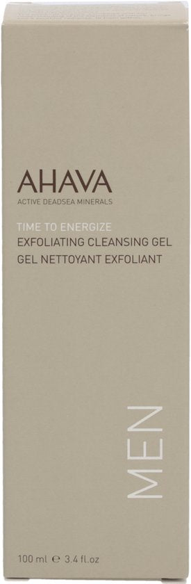 AHAVA MAN Exfoliërende Reinigingsgel - Diepe Reiniging & Verfrissing | Verwijdert Verstopte Poriën | Zachte en Energiegevende Formule | Gezichtsreiniger voor mannen - 100ml