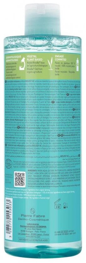 A-derma Biology Ac Micellar Water 400 Ml