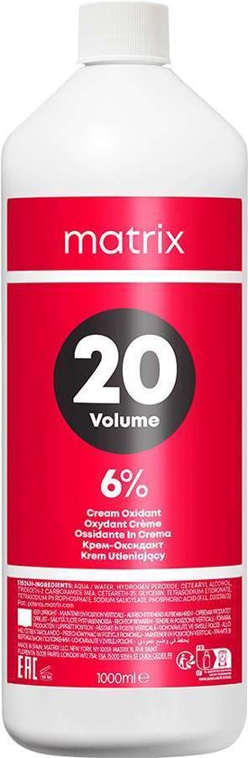 Matrix Cream Developer Oxidant 20 Vol 6% 1000ml