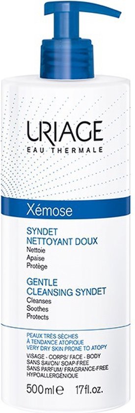 Uriage - Fine cleansing cream gel for dry to atopic skin Xémose (Gentle Cleansing Syndet) (U)