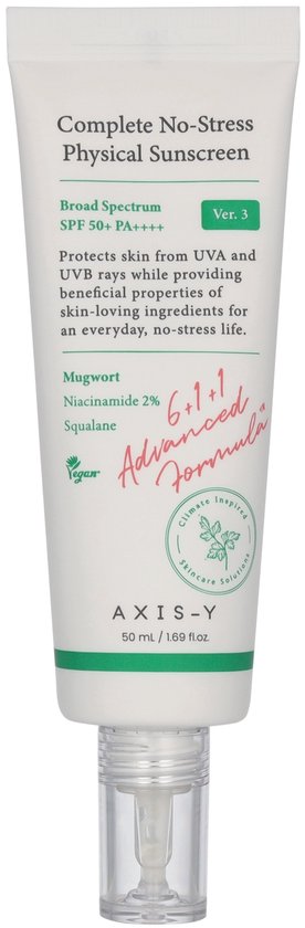 Axis-Y - Complete No-Stress Physical Sunscreen (SPF50+ PA++++) - 50ml