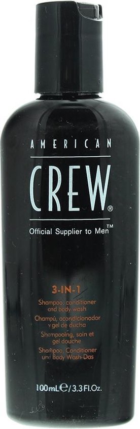 American Crew Classic 3 in 1 | Shampoo, Conditioner en Body Wash | 100ml