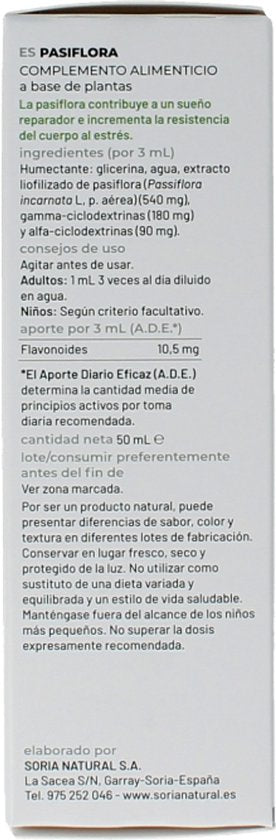Soria Natural Passiflora incarnata extract 50 Milliliter